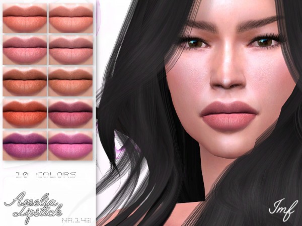  The Sims Resource: Amelia Lipstick N.142 by IzzieMcFire