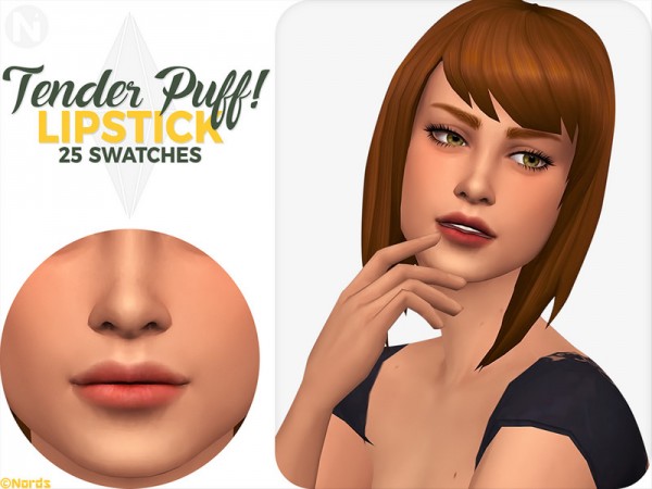  The Sims Resource: Tender Puff Lipstick by Nords