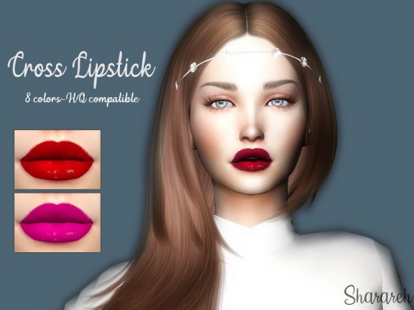  The Sims Resource: Cross Lipstick by Sharareh