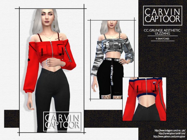  The Sims Resource: Grunge aesthetic ulzzang by carvin captoor