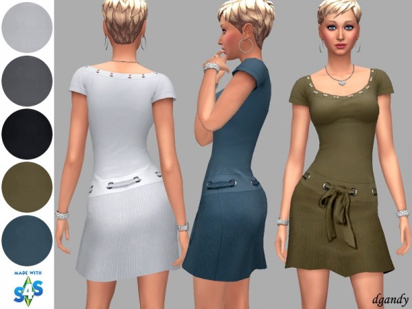  The Sims Resource: Dress Toni by dgandy