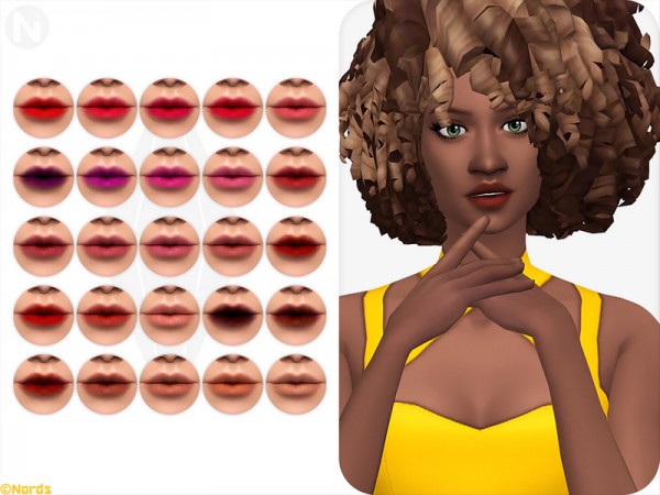  The Sims Resource: Tender Puff Lipstick by Nords