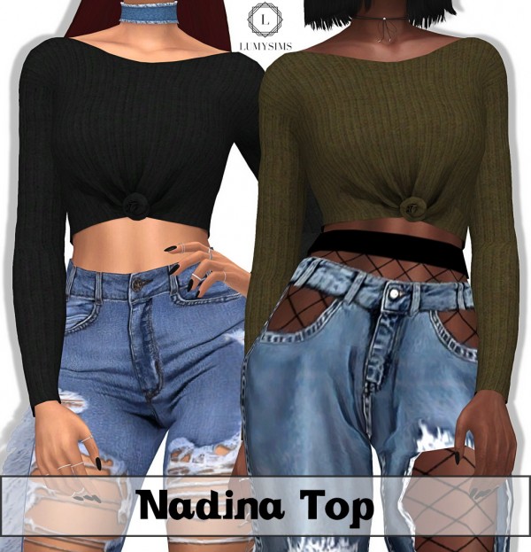 Lumy Sims: Nadina Top • Sims 4 Downloads