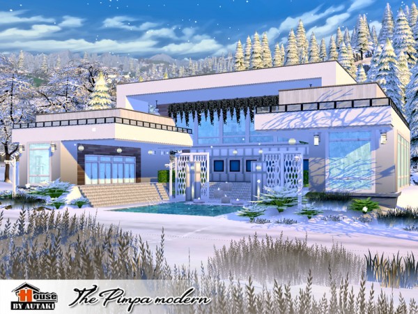  The Sims Resource: The Pimpa Modern House by Autaki