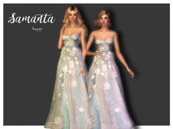 The Sims Resource: Samanta dress by Laupipi