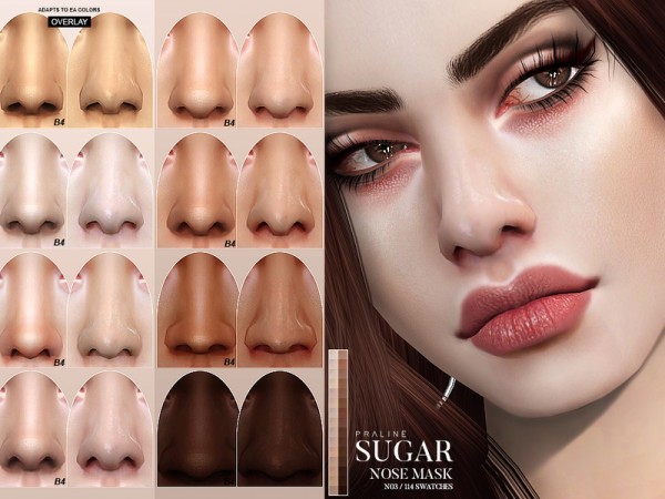  The Sims Resource: Sugar Nose Mask N03 by Pralinesims