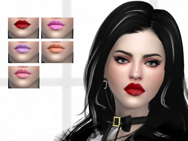  The Sims Resource: Brittany Lipstick by aesthetic sims4