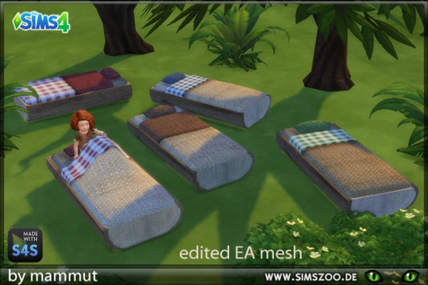  Blackys Sims 4 Zoo: Forest wich tel bed by mammut