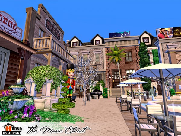 The Sims Resource: The Music Street by Autaki