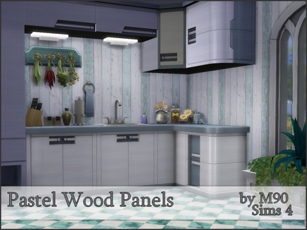  The Sims Resource: Pastel Wood Panels by Mircia90