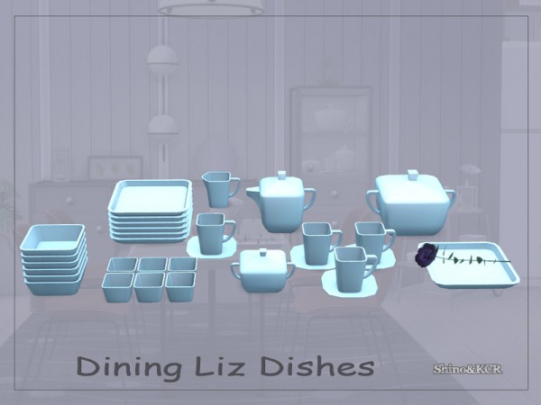  The Sims Resource: Dining Liz Dishes by ShinoKCR