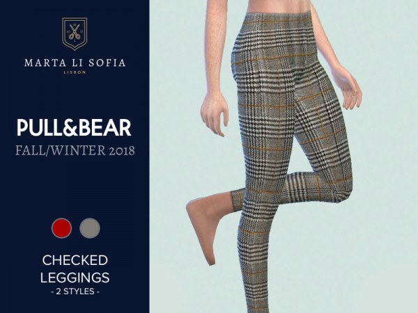  The Sims Resource: Checked Leggings by martalisofia