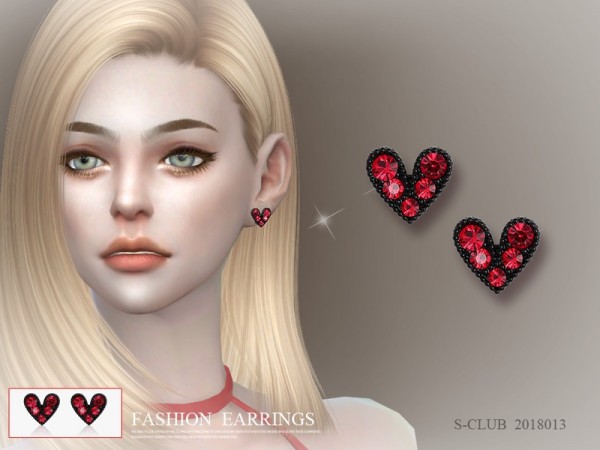 The Sims Resource: Earrings 201813 by S Club