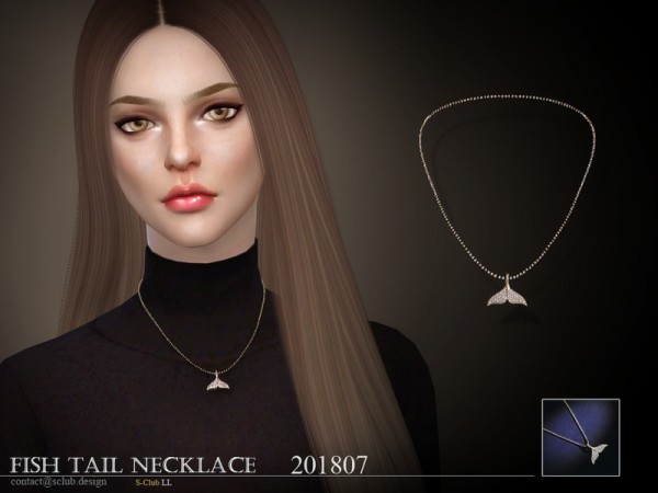  The Sims Resource: LL Necklace F 201807 by S Club