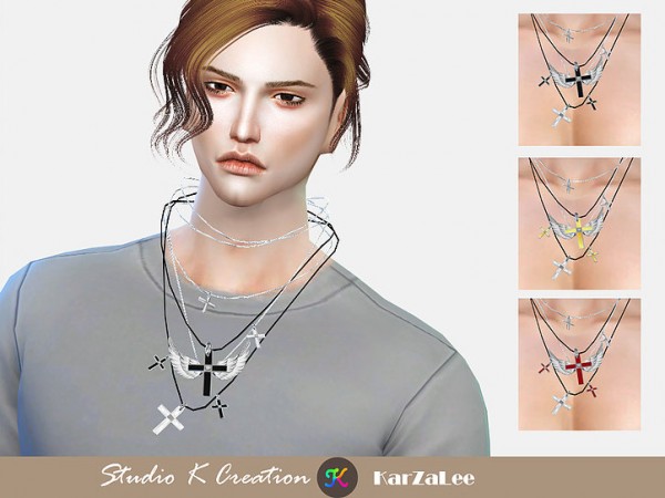  Studio K Creation: Cross wings necklace