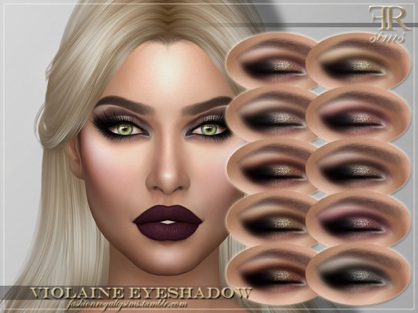  The Sims Resource: Violaine Eyeshadow by FashionRoyaltySims