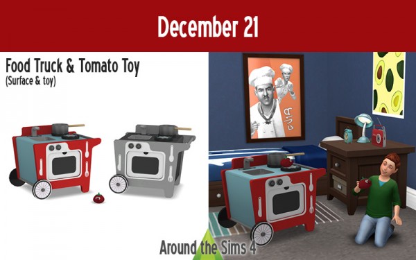  Around The Sims 4: Food Truck and Tomato Toy