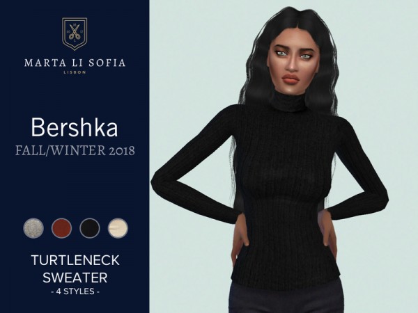  The Sims Resource: Turtleneck sweater by martalisofia