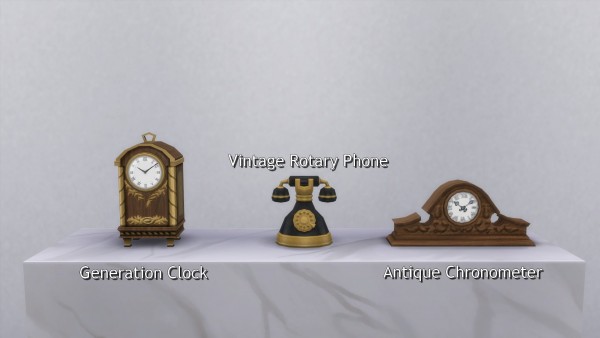  Mod The Sims: Clocks and Phone by TheJim07