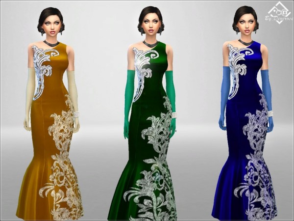  The Sims Resource: Chic Dress Christmas 1 by Devirose