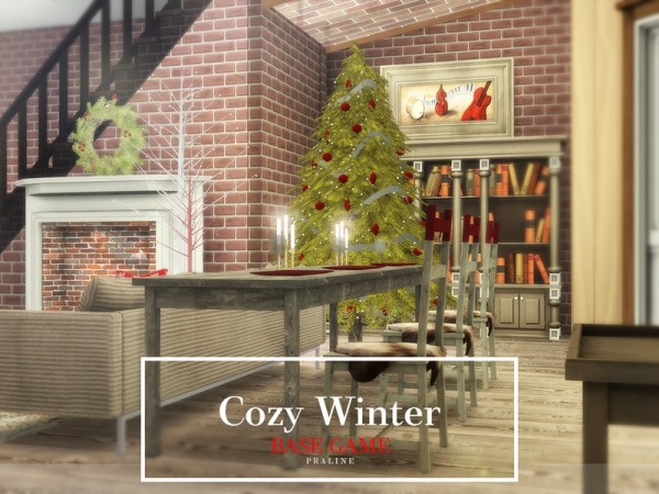  The Sims Resource: Cozy WinterHouse by Pralinesims