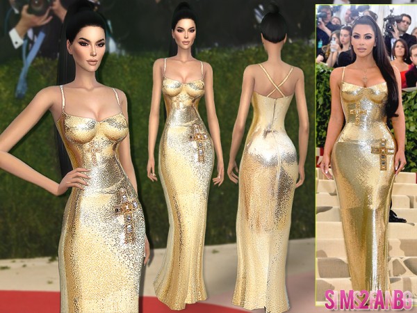  The Sims Resource: Met Gala18 Dress by sims2fanbg