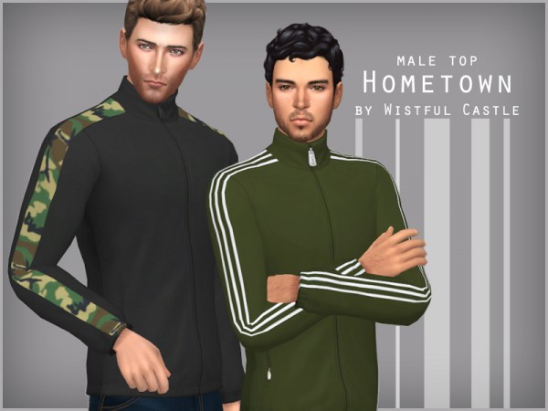  The Sims Resource: Hometown   male top by WistfulCastle