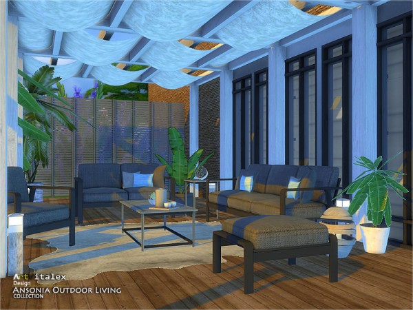  The Sims Resource: Ansonia Outdoor Living by ArtVitalex