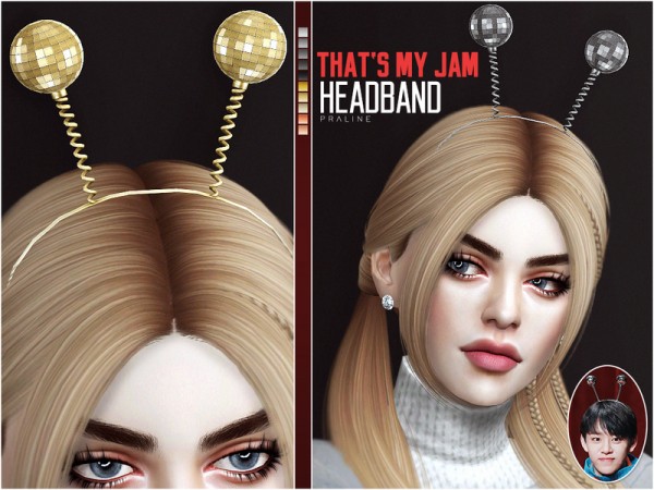  The Sims Resource: Thats My Jam Headband by Pralinesims