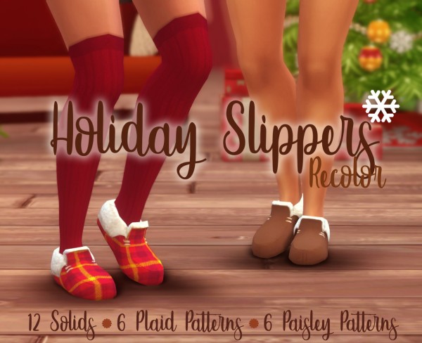  Miss Ruby Bird: Holiday Slippers Recolor