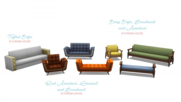 Simsational designs: Expanded Seating   7 Additional Matching Options