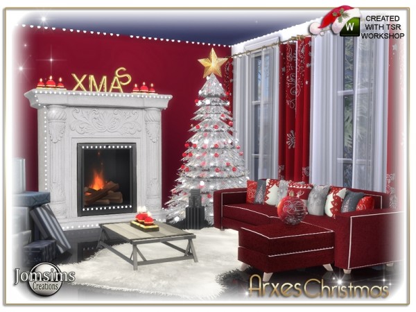 The Sims Resource: Arxes christmas livingroom by jomsims