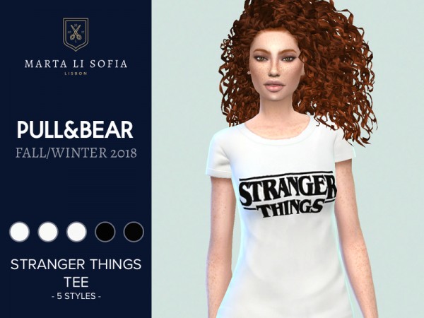  The Sims Resource: Stranger Things Tee by martalisofia