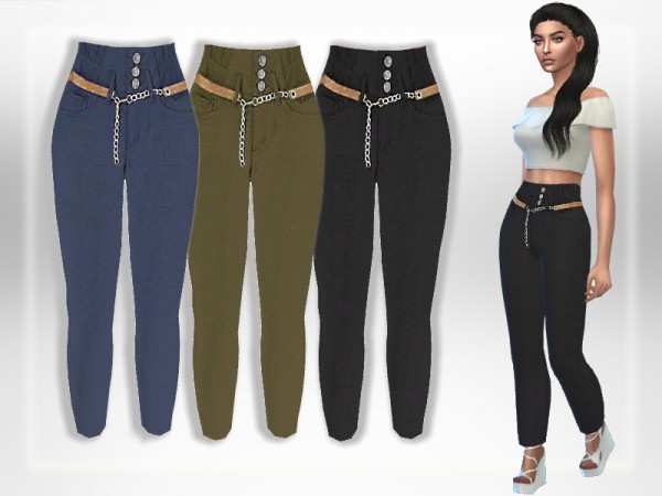  The Sims Resource: Belted Pants by Puresim