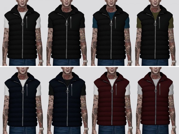  The Sims Resource: Puffer Vest   V2 by Darte77