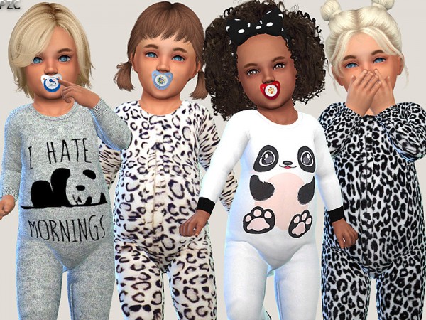  The Sims Resource: Onesie Collection and Little Bear Sweater Set by Pinkzombiecupcakes