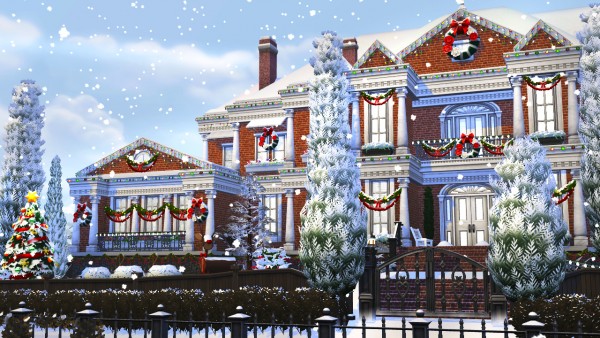  BereSims: Christmas Colonial House