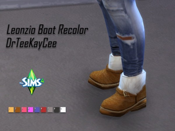  The Sims Resource: Madlen`s Leonzio Boots by drteekaycee