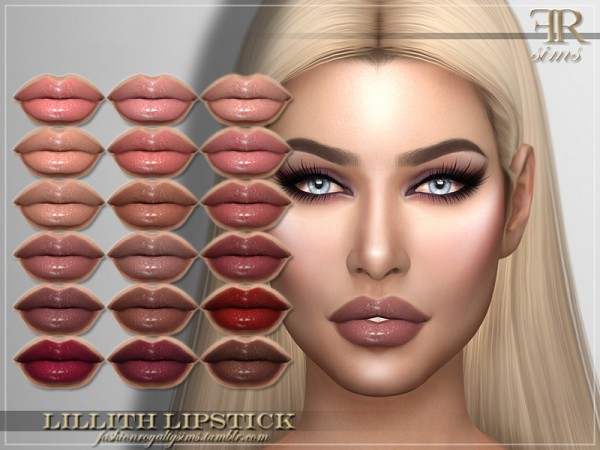  The Sims Resource: Lillith Lipstick by FashionRoyaltySims