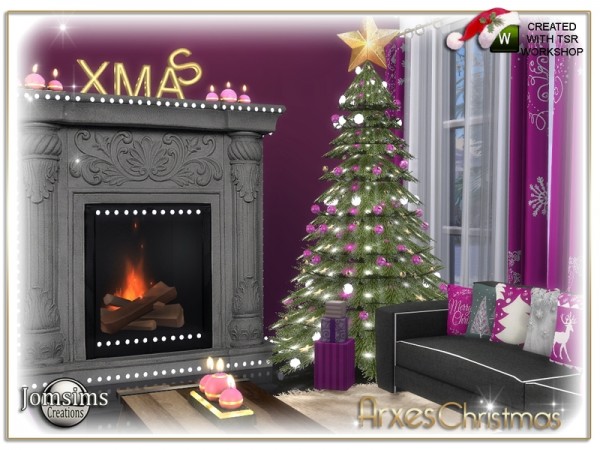  The Sims Resource: Arxes christmas livingroom by jomsims