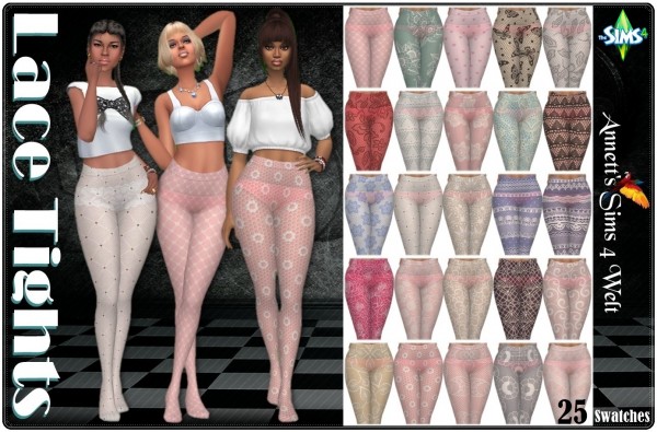  Annett`s Sims 4 Welt: Lace Tights
