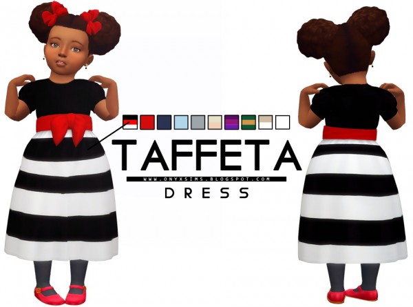  Onyx Sims: Taffeta Dress