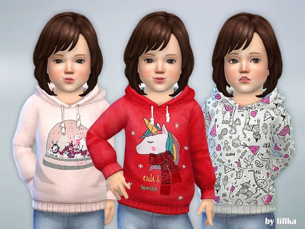  The Sims Resource: Winter Hoodie for Toddler by lillka