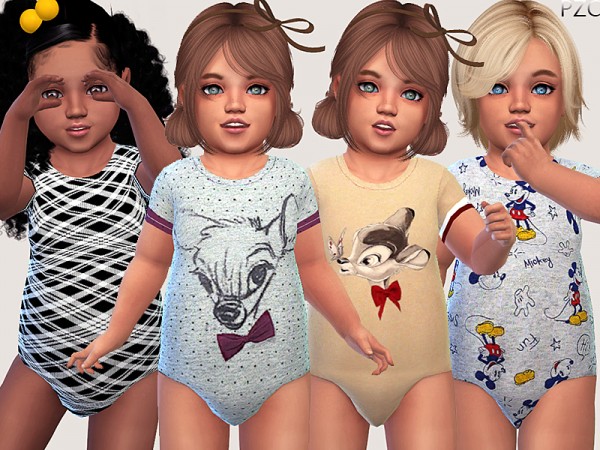  The Sims Resource: Toddler Sleepwear 07 by Pinkzombiecupcakes