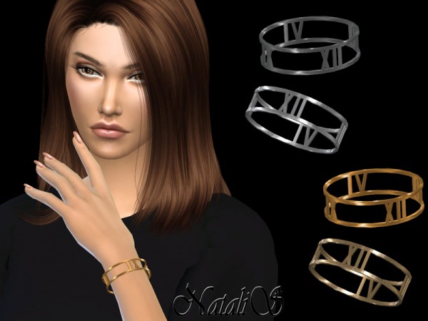  The Sims Resource: Roman numeral bracelet by NataliS