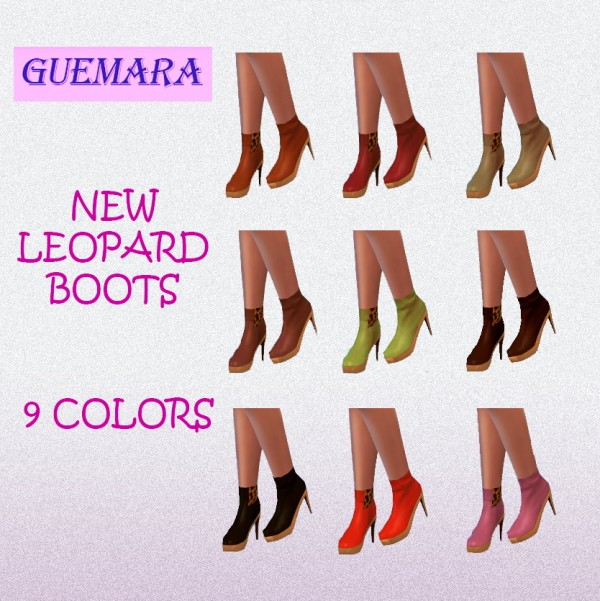  Guemara: Leopard boots