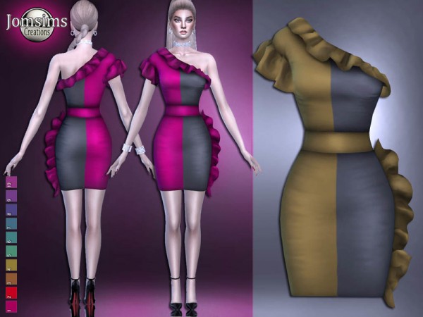  The Sims Resource: Rasaelty dress by jomsims