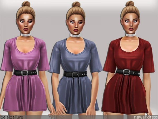  The Sims Resource: Nawal dress by belal1997