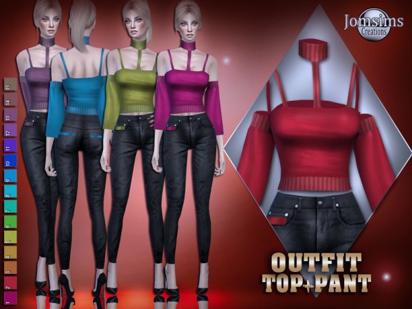  The Sims Resource: Lenya outfit by jomsims
