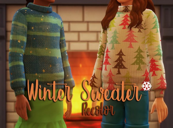 Miss Ruby Bird: Winter Sweater Recolor